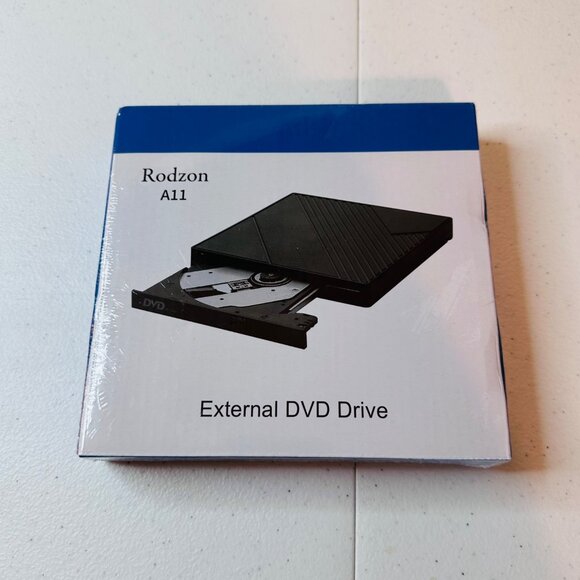 Rodzon A11 Portable External DVD Drive External DVD Mobile DVD Drive CD Drive - Picture 1 of 4